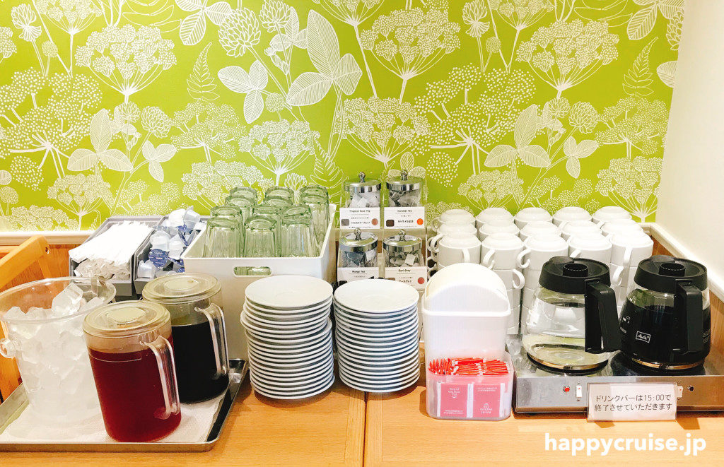 果樹園リーベルのモーニングのコーヒーや紅茶のサービスドリンク