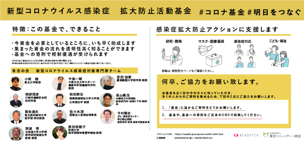 新型コロナウイルス感染症:拡大防止基金
