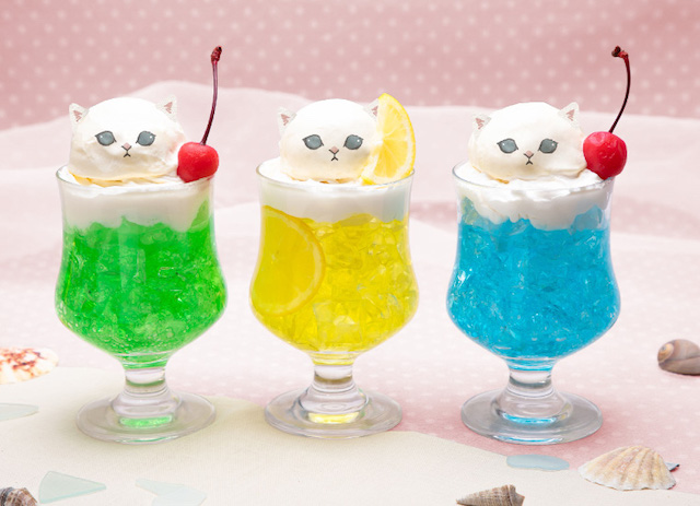 【モフサンドカフェ】東京・大阪で5月19日〜開催！3色のクリームソーダ「にゃんこフロート」がめっちゃ可愛い♡