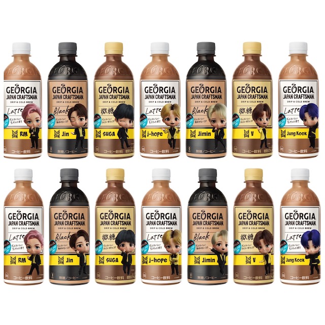 BTS【TinyTAN×ジョージア】秋のキャンペーンがはじまるよ〜！TinyTANボトル14種が全国発売♡