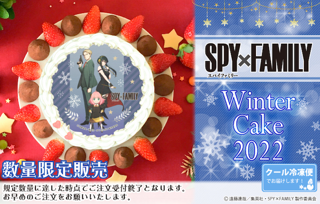 【SPY×FAMILY(スパイファミリー) クリスマスケーキ2022】ウインター柄ケーキ