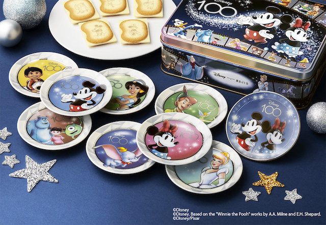 【東京ばな奈】ディズニー100周年を祝う！数量限定「豆皿9枚セット」が4月26日(水)より新発売！