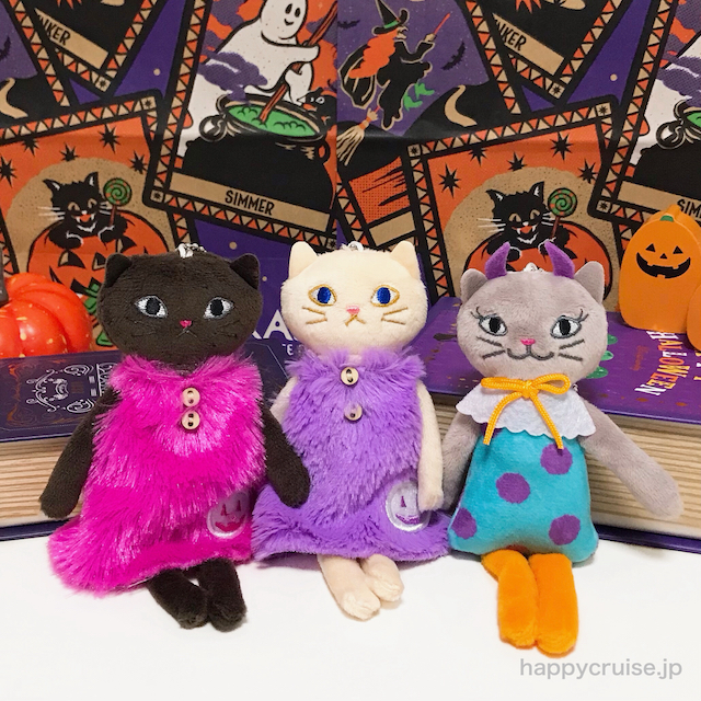 【カルディ】キャンディ入り！ハロウィン猫のキーホルダー 3種類