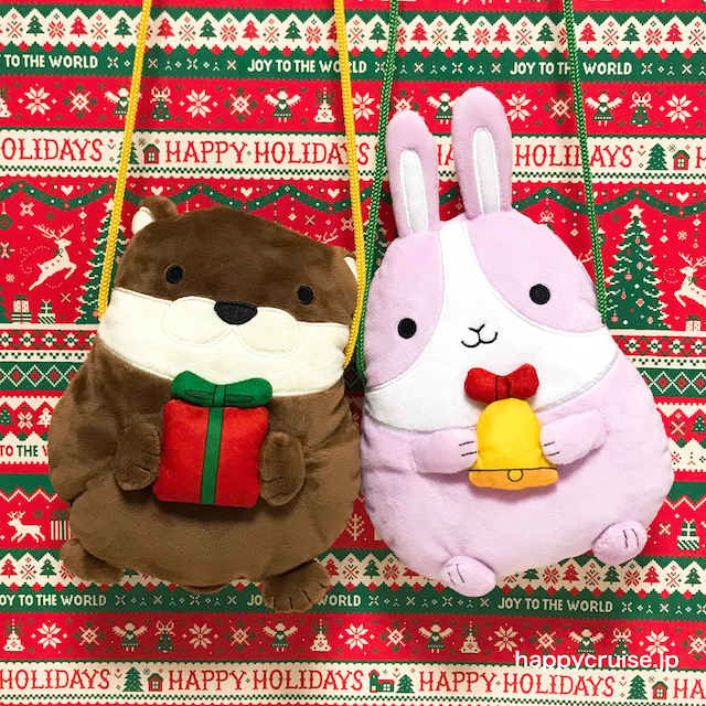 クリスマス2023【カルディ】クリスマスポシェット カワウソ、ウサギ