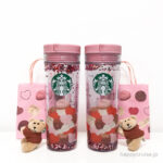 【スタババレンタイン2024】ハートの紙吹雪がきらめく『ウォーターインタンブラー』が可愛すぎる♡