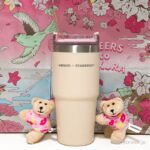 【スタバさくら第2弾】淡いベージュ×ピンクの「スタンレー」ストロー付きタンブラーが可愛すぎる♡