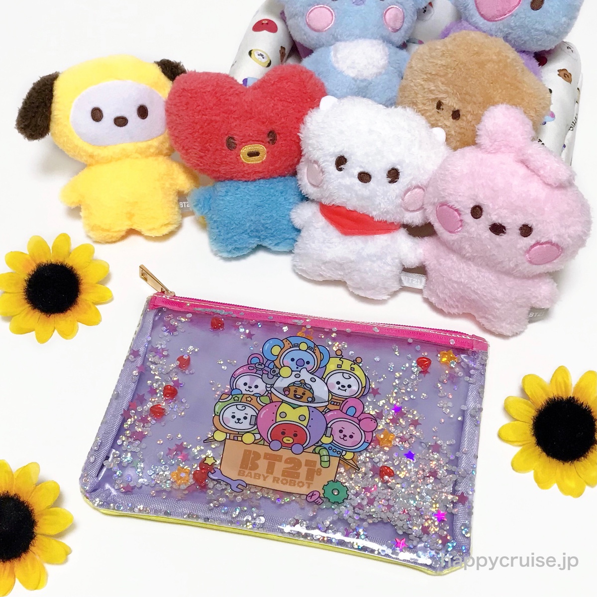 BTS【BT21×ファミマ限定】BABYデザインのキラキラクリアポーチがめっちゃ可愛い〜♡