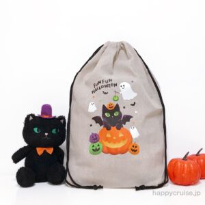 これ買って大正解！【カルディ】ハロウィン福袋『黒ねこ超BIG巾着バッグ』気になる中身を大公開♡