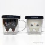 【スタバハロウィン2024】飲み物を注ぐと猫ちゃんが‥♡ダブルウォールグラスマグが可愛すぎる〜!!