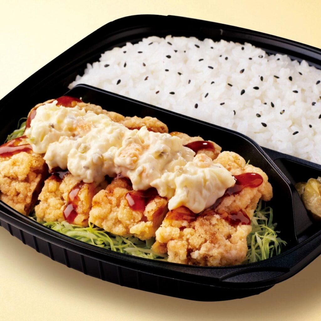 100円引ききたー!【オリジン弁当】『たっぷりタルタルチキン南蛮弁当』599円→499円はお得でしょ♡