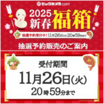 【ビックカメラ福袋2025】ビックカメラ新春福箱の抽選予約開始！iPadやSwitch、山崎18年など全66種