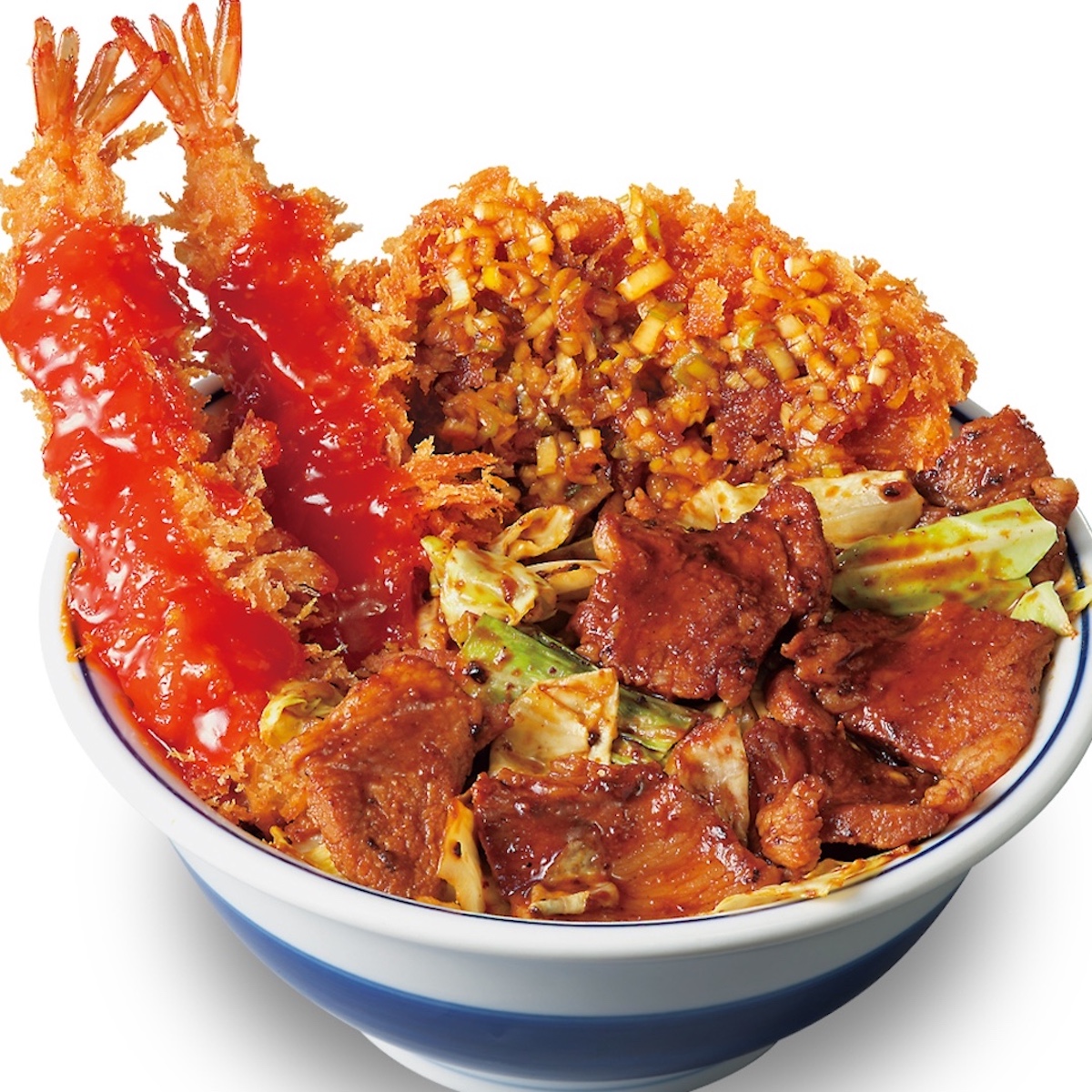 【かつやの新作】「中華ざんまい丼」海老チリも油淋鶏も回鍋肉も！インパクト大な欲張り丼きたー！