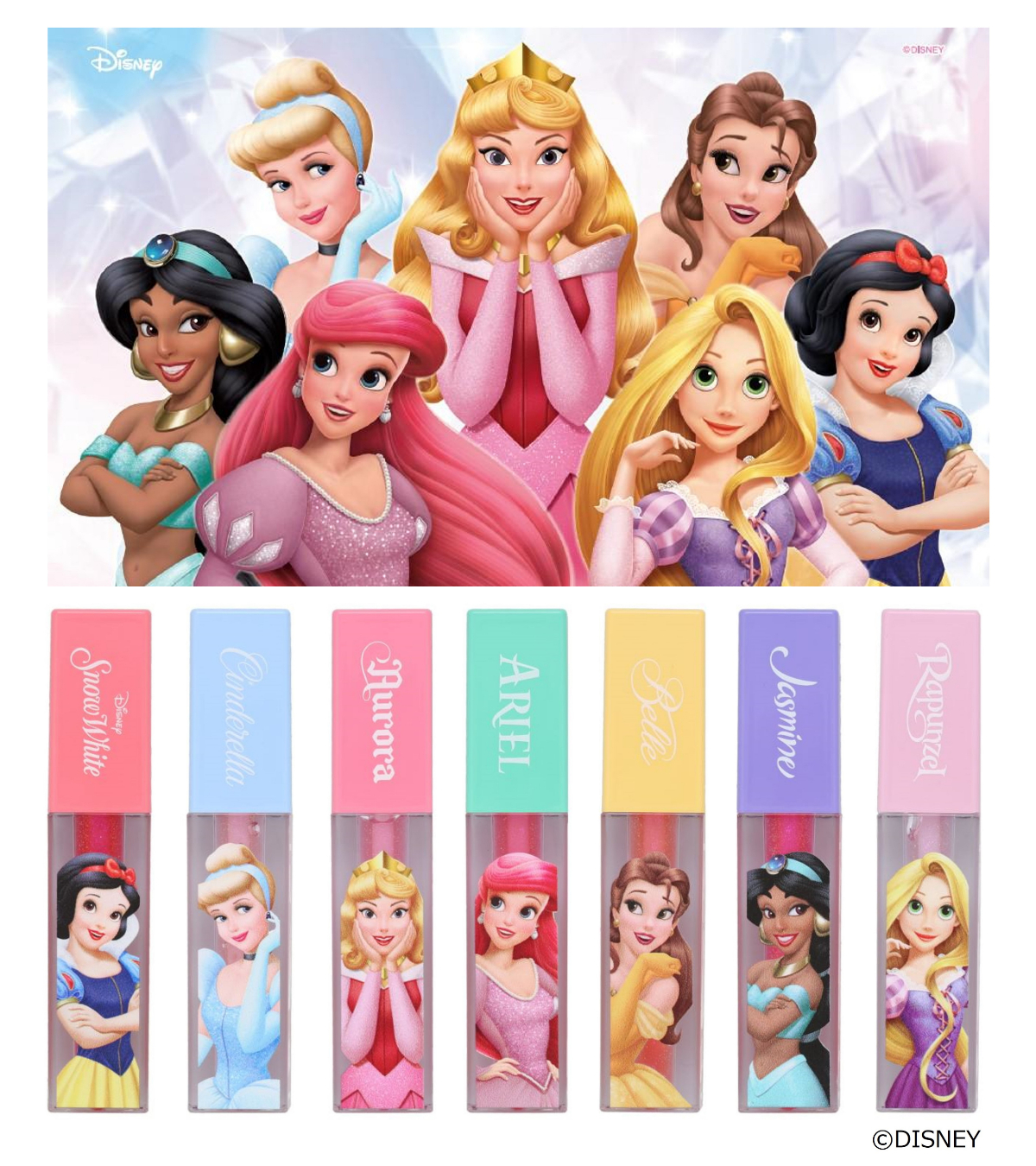 【イオン限定】ディズニープリンセスのリップグロスが新登場！予約必至の可愛さです♡