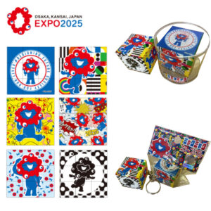 大阪・関西万博【ミャクミャク】キューブパズル＆キーホルダー新発売！会場外・駅ナカでも買える♡