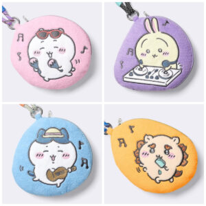 【GU×ちいかわ2025】ふわふわパイルポーチ！ちいかわ、ハチワレ、うさぎ、シーサーが可愛すぎでしょ♡