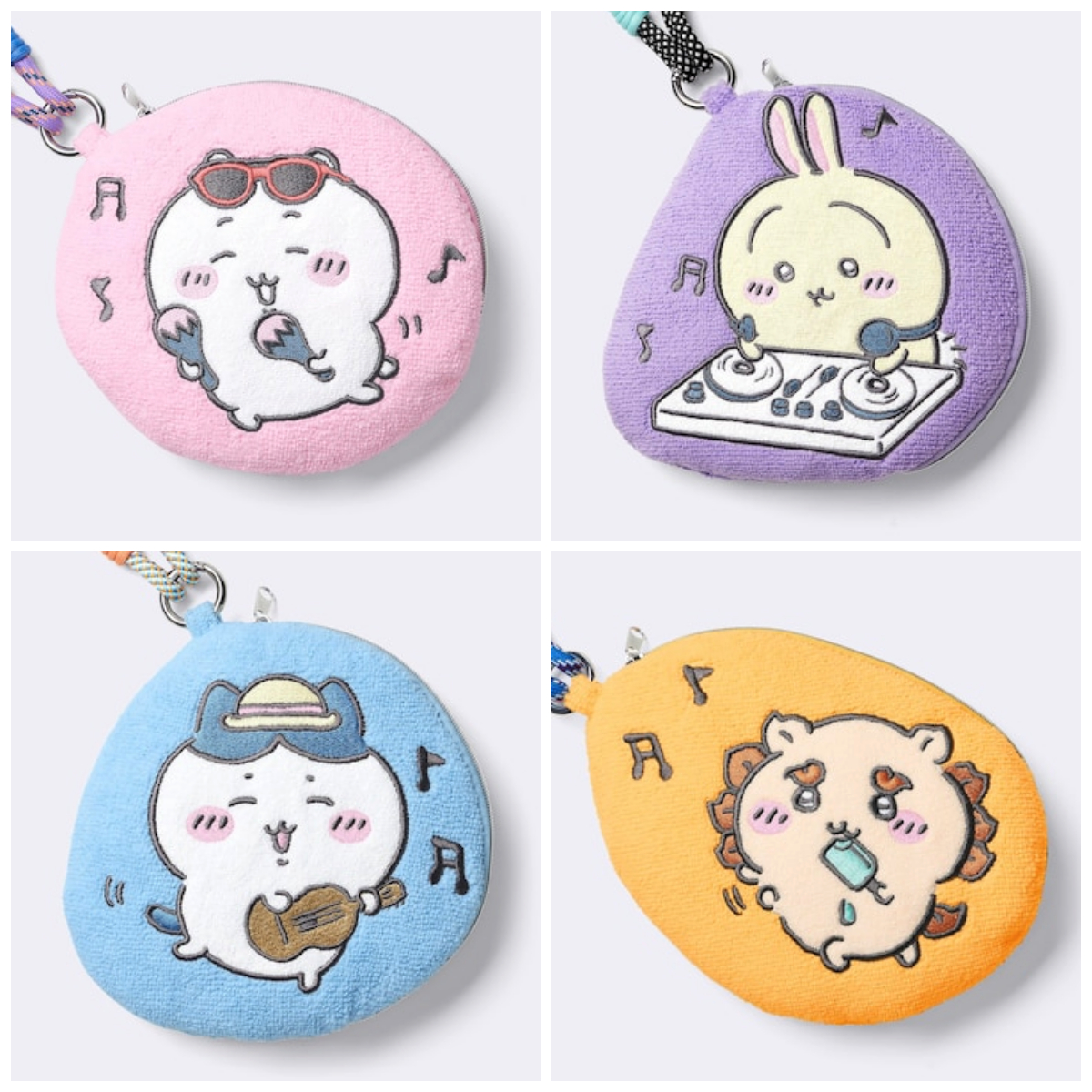 【GU×ちいかわ2025】ふわふわパイルポーチ!ちいかわ、ハチワレ、うさぎ、シーサーが可愛すぎでしょ♡