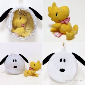 【スヌーピー】ウッドストックが入ってる〜！スヌーピーフェイスポーチが可愛すぎでしょ♡