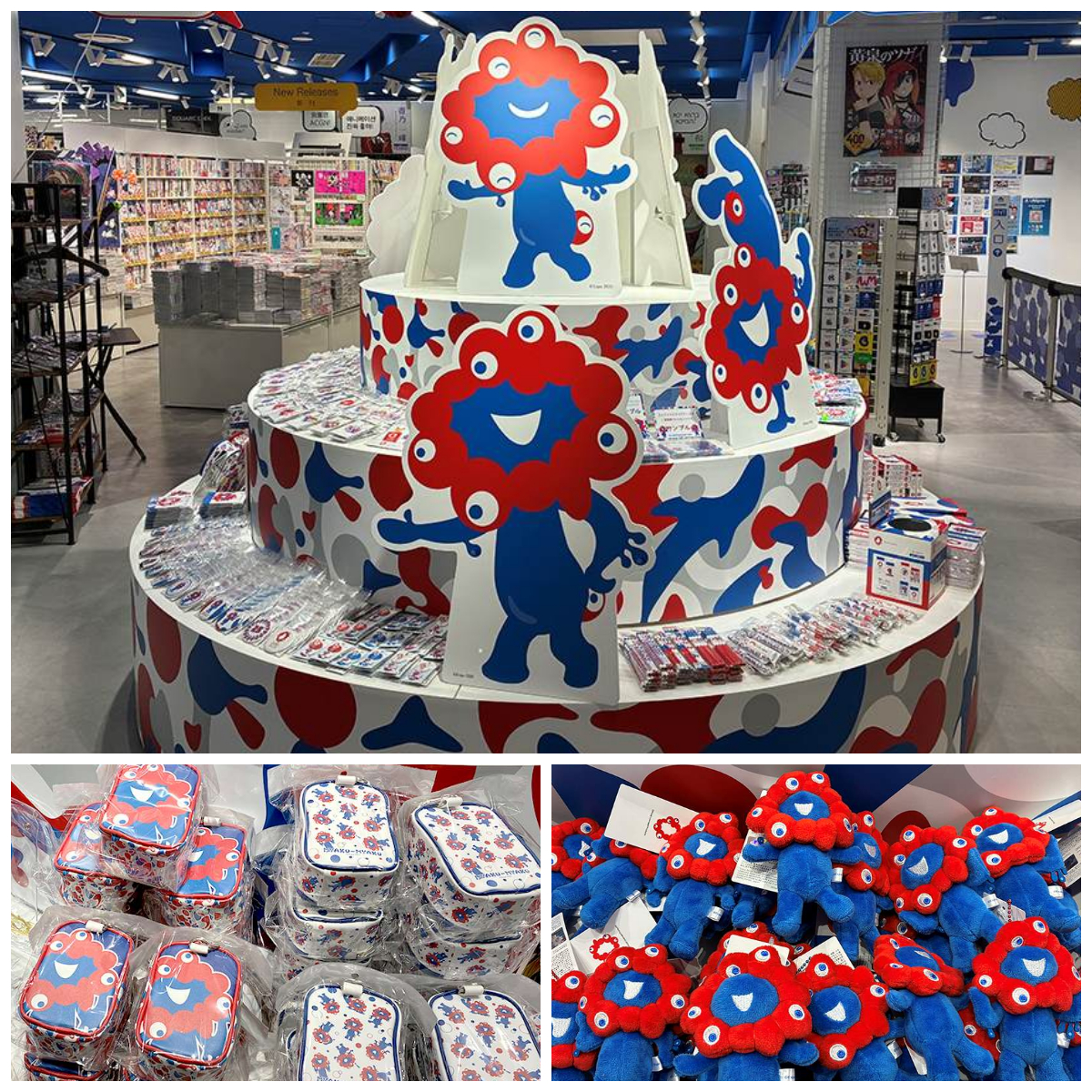 大阪駅すぐ【アニメイト梅田】期間限定でミャクミャクグッズ大集合！色んなポーズのミャクミャクパネル展示も♪