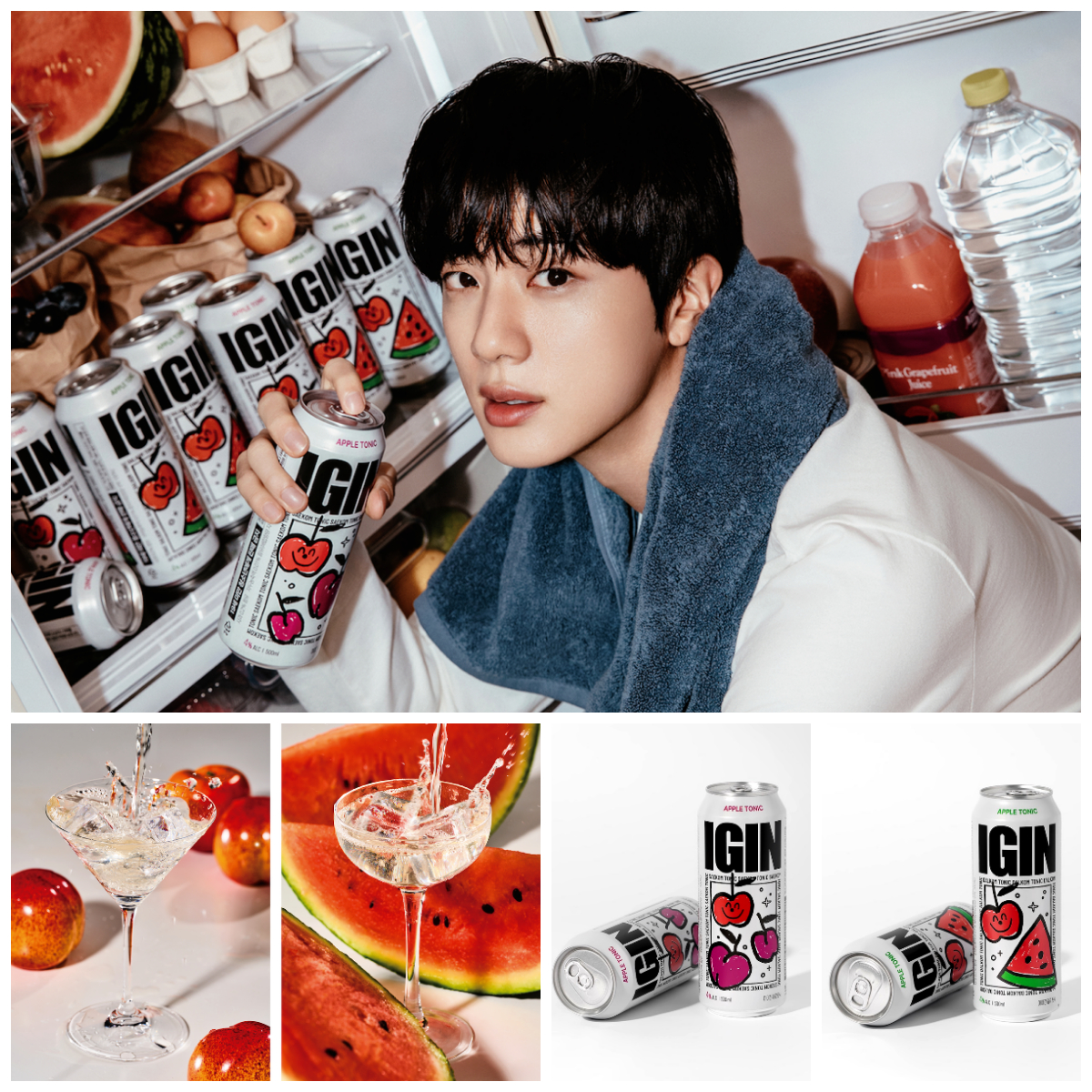 【IGIN(アイギン)】BTS・JINと楽しむ日本初の缶チューハイ♡ローソンで8月26日(火)から先行発売!