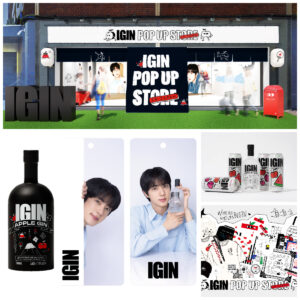 【IGIN アイギン】日本初のポップアップストア開催！BTS・JINフォトカード付き限定ボトル登場！大型パネルやフォトブースも♡
