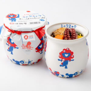 【ミャクミャク×淡路屋】人気駅弁「ひっぱりだこ飯」とコラボ！特製壺デザインが可愛すぎる〜♡