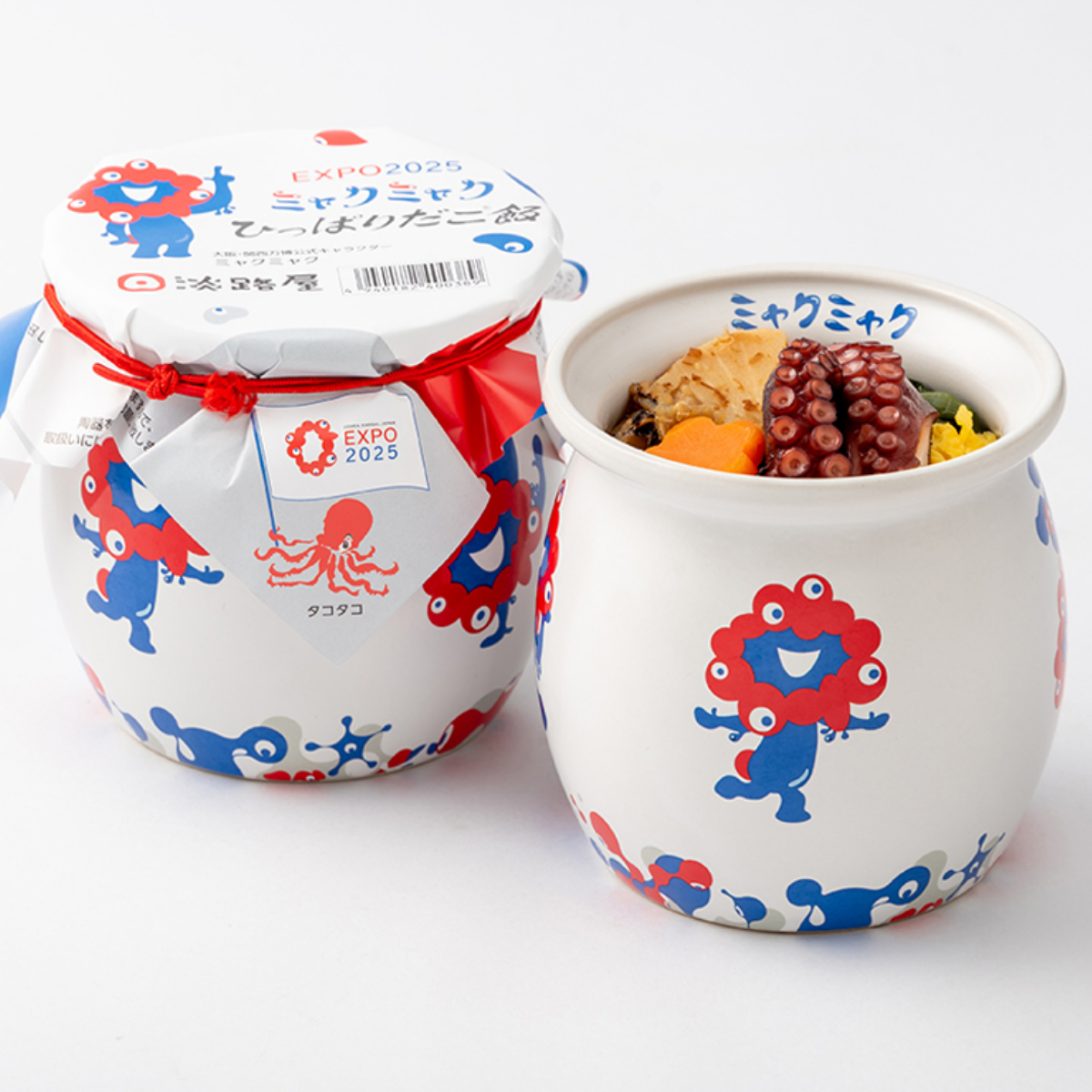 【ミャクミャク×淡路屋】人気駅弁「ひっぱりだこ飯」とコラボ！特製壺デザインが可愛すぎる〜♡