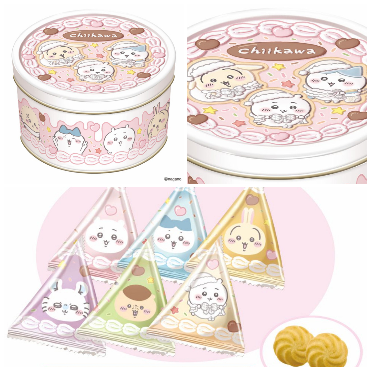 争奪戦必至♡【ちいかわクリスマス2025】まるでデコレーションケーキなクッキー缶が可愛すぎでしょ♡