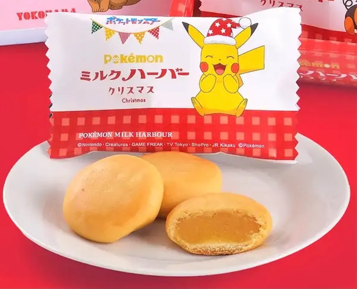 【ありあけ】『ポケモンミルクハーバークリスマス』2025年11月1日(土)〜12月25日(木)まで期間限定で新登場!ピカチュウやイーブイ、ワニノコたちがクリスマスデザインに♡
