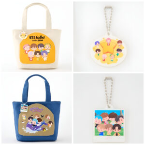 しまむら【BTS インザソム】ARMY歓喜のアクキー付きトート♡ホワイト＆ネイビーがめっちゃ可愛い〜♡