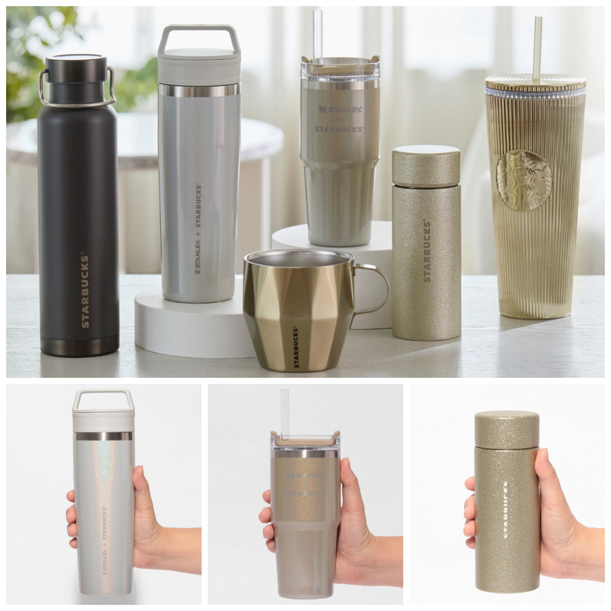 【スタバ新作グッズ】上品ゴールドで冬支度。毎日がときめく限定タンブラー・ステンレスボトル・スタンレーが新登場♡