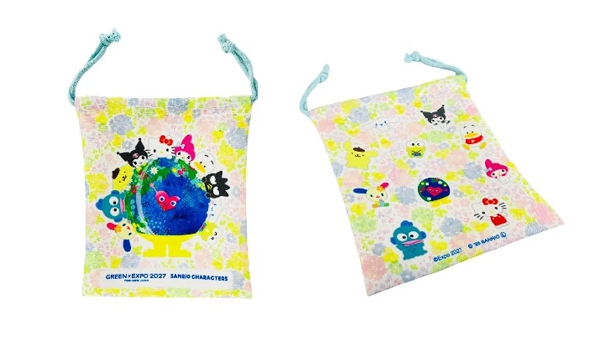 【トゥンクトゥンク×サンリオキャラクターズ】巾着 1,100円(税込)
