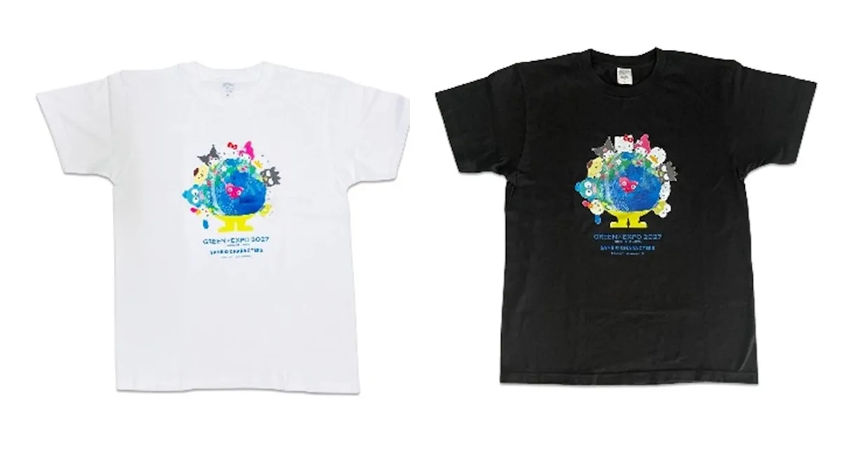 【トゥンクトゥンク×サンリオキャラクターズ】Tシャツ 白/黒(S・M・L・XL) 4,180円(税込)