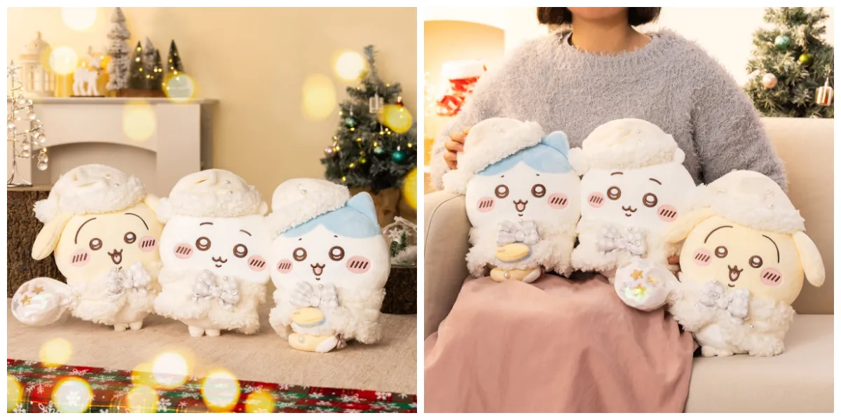 【ちいかわクリスマス】ホワイトサンタ姿にキュン♡「プレゼントフォーユーなぬいぐるみ」が可愛すぎる〜♡2025年11月21日発売