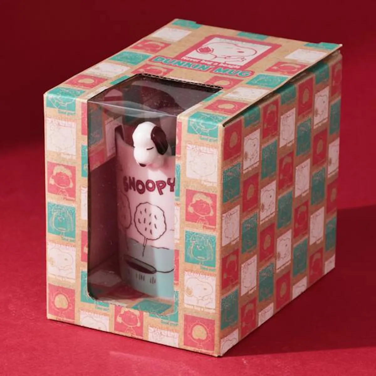 【カルディ】ダンキンスヌーピーカップ クリスマス〈釣り〉1,397円(税込)