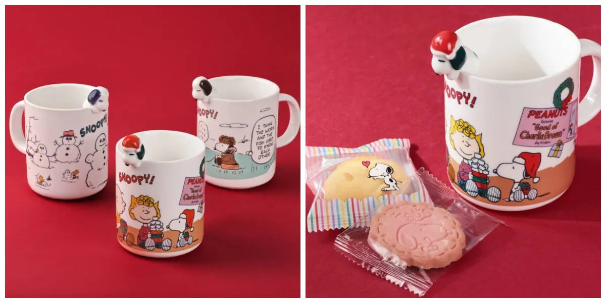 【カルディ】ひょっこりスヌーピーの陶器マグカップがめっちゃ可愛い〜♡選べる3柄でクリスマス気分♪