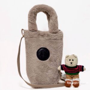 【スタバホリデー2025第2弾】もこもこファーが可愛い♡2WAYボトルショルダーは冬のおでかけバッグに大活躍！