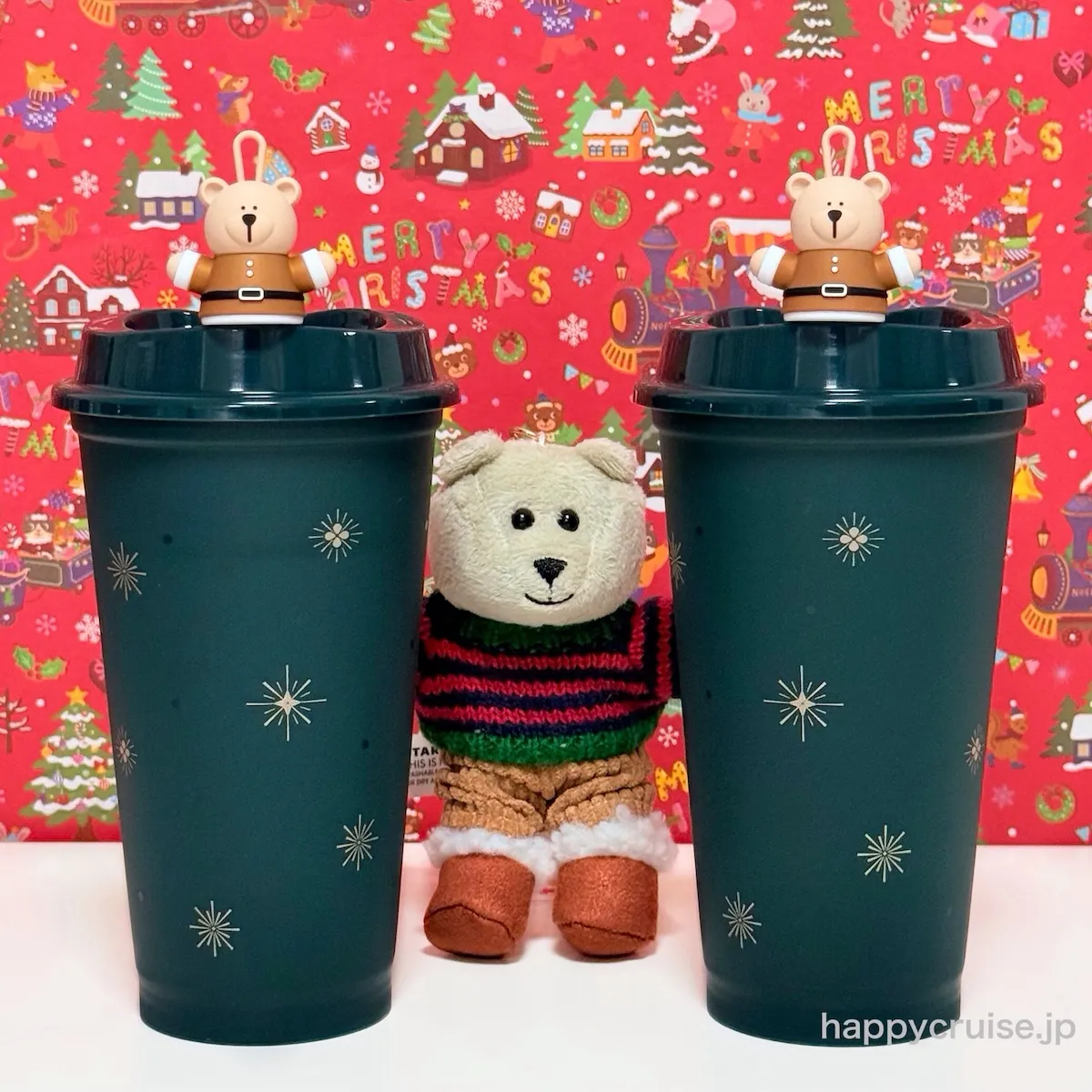 【スタバクリスマス】ホリデー第2弾!ベアリスタサンタのリユーザブルカップが可愛すぎる〜♡