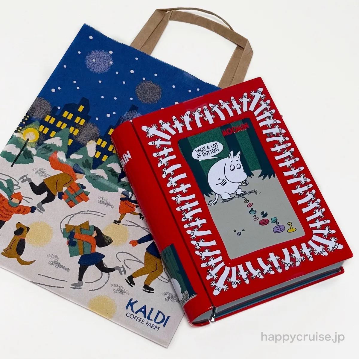 999円なの!?【カルディ】クリスマスお菓子ギフト『ムーミンブックティン』が可愛すぎる〜♡