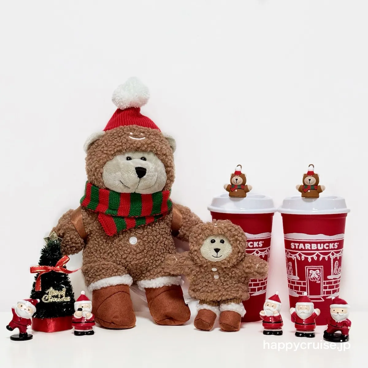 【スタバホリデー2025】ベアリスタぬいぐるみが可愛すぎる〜♡ジンジャーブレッドマンに大変身!