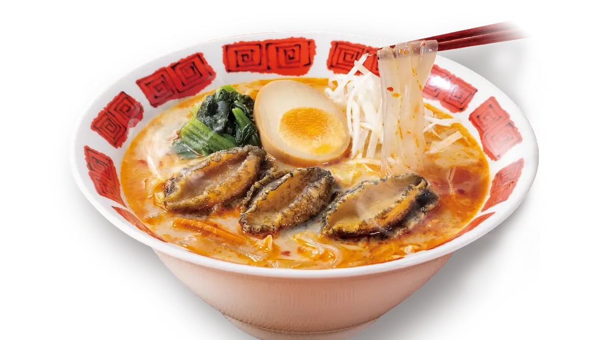 【バーミヤンメニュー】やわらか鮑の麻辣湯