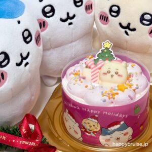 セブンイレブン【ちいかわハッピーツリーケーキ】可愛すぎるーーーーっ♡ふわふわ幸せな美味しさ！クリスマスプレゼントに♪