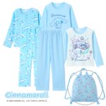 全部で2000円なの!?【しまむら福袋2026】サンリオ「シナモロール」ガールズパジャマ6点セットが可愛すぎ♡
