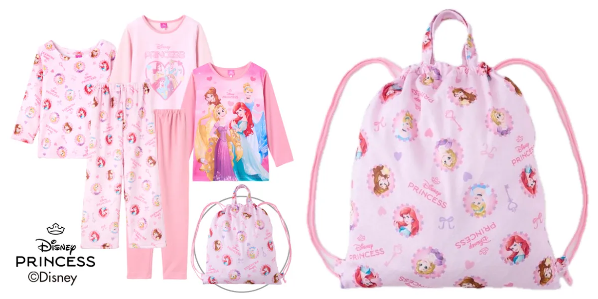 これ全部で2000円!【しまむら福袋2026】「ディズニープリンセス」ガールズパジャマ6点セットがめっちゃ可愛い♡
