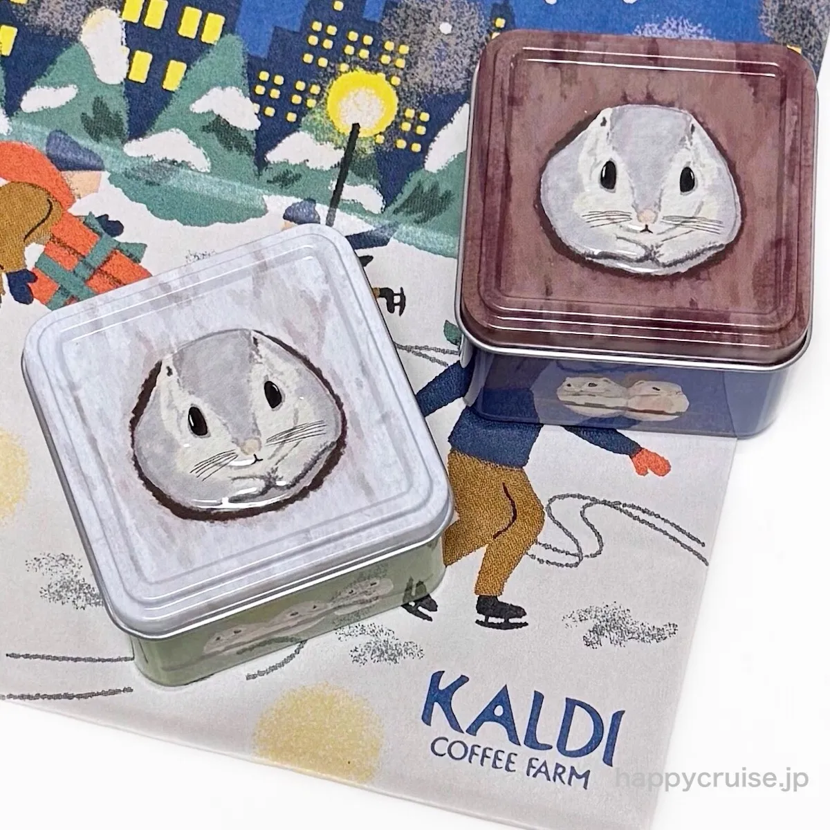 450円なの!?【カルディ】森の妖精「エゾモモンガ」チョコクランチ缶がめっちゃ可愛い〜♡