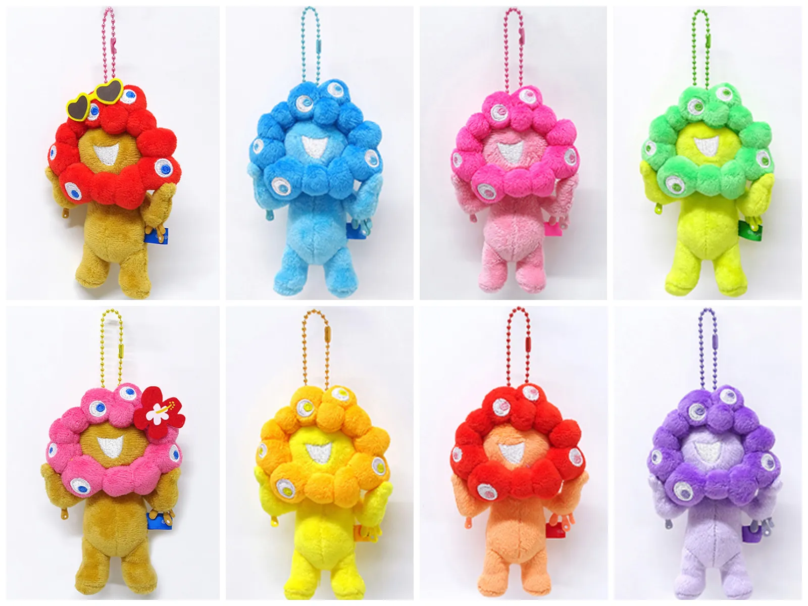 【ミャクミャク】日焼け&推しカラーが可愛すぎ♡ボールチェーンマスコット!