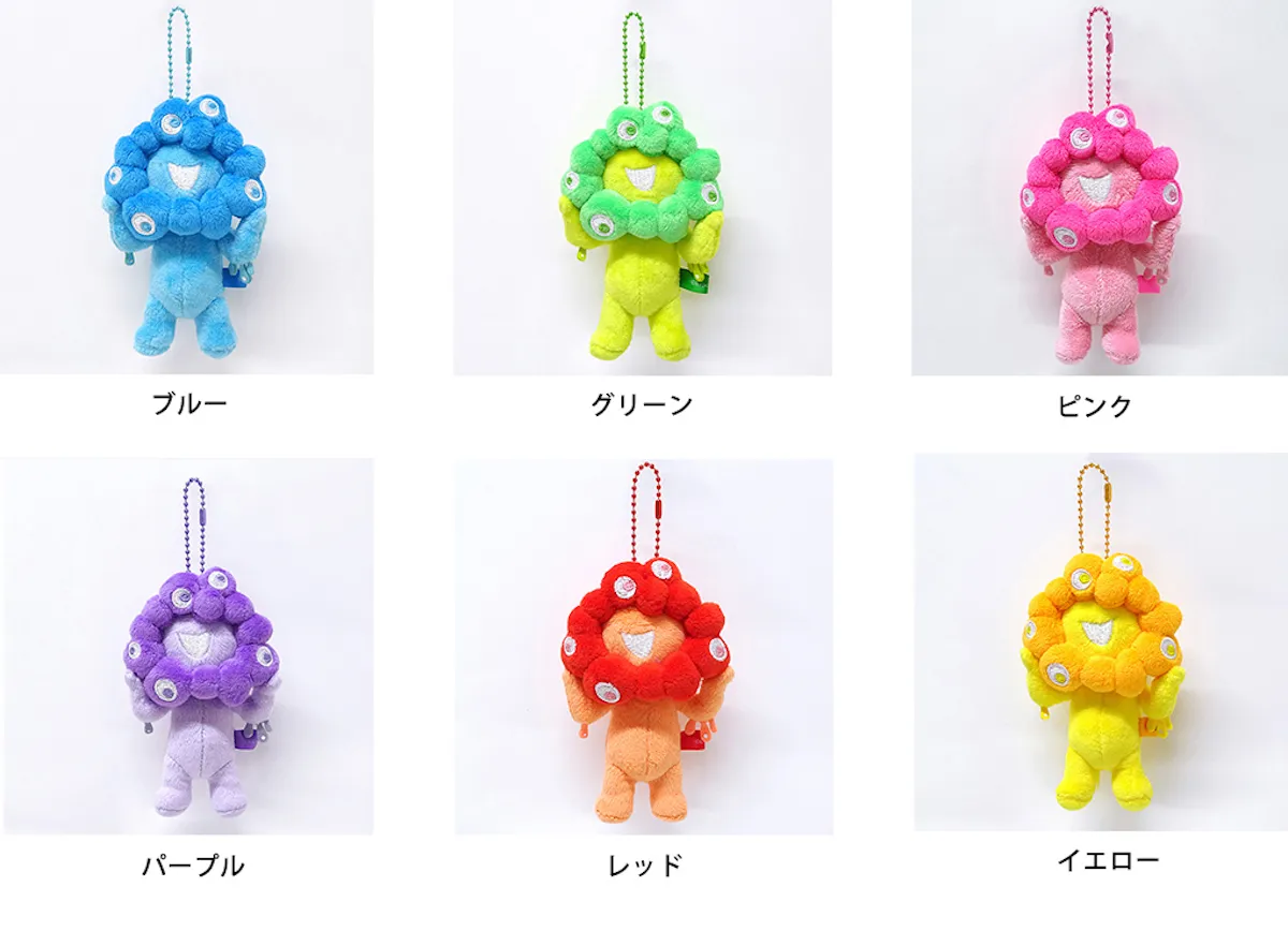 【ミャクミャク】日焼け&推しカラーが可愛すぎ♡ボールチェーンマスコット!