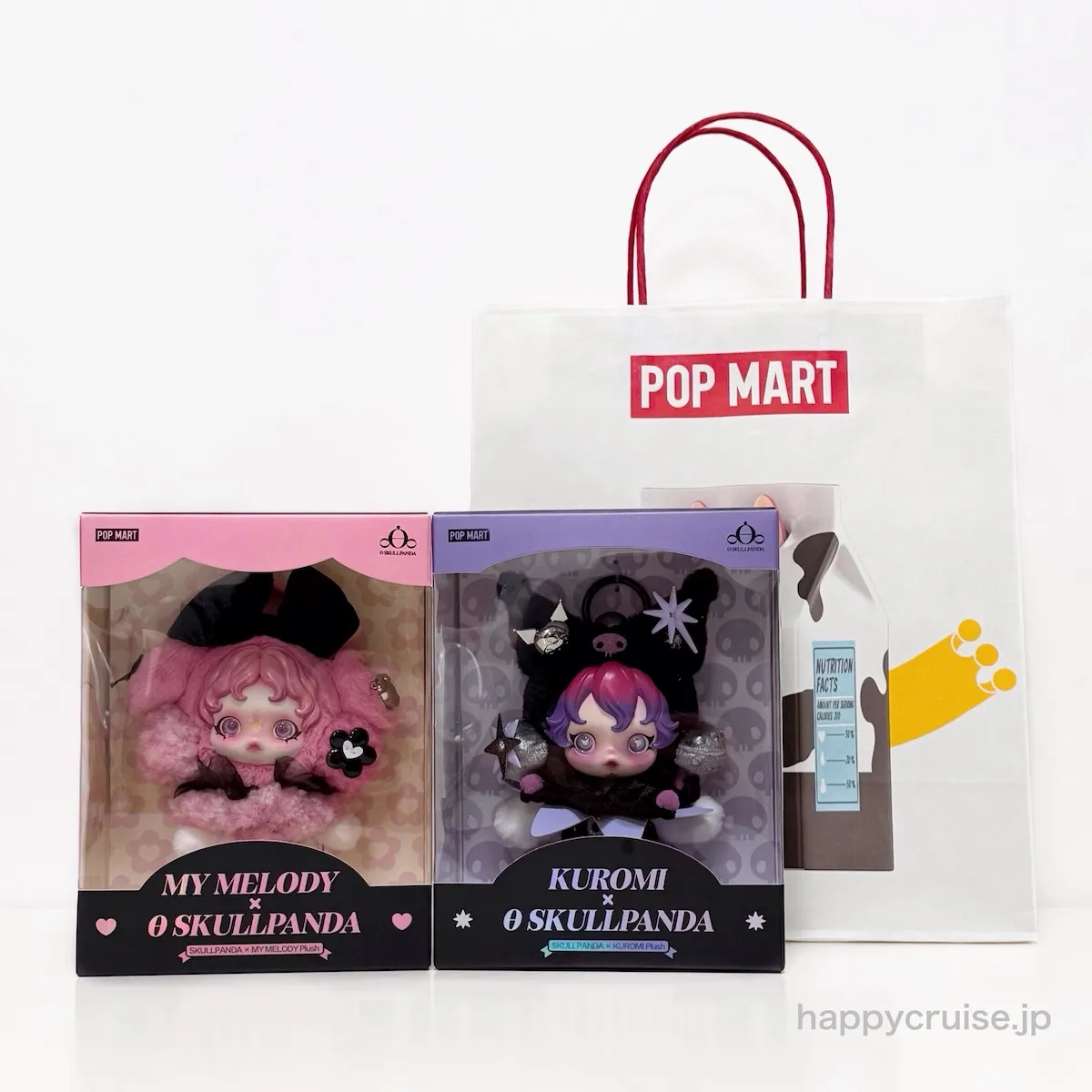 ポップマート【スカルパンダ】マイメロディ&クロミが夢のコラボ!ぬいぐるみペンダントが可愛すぎる〜♡