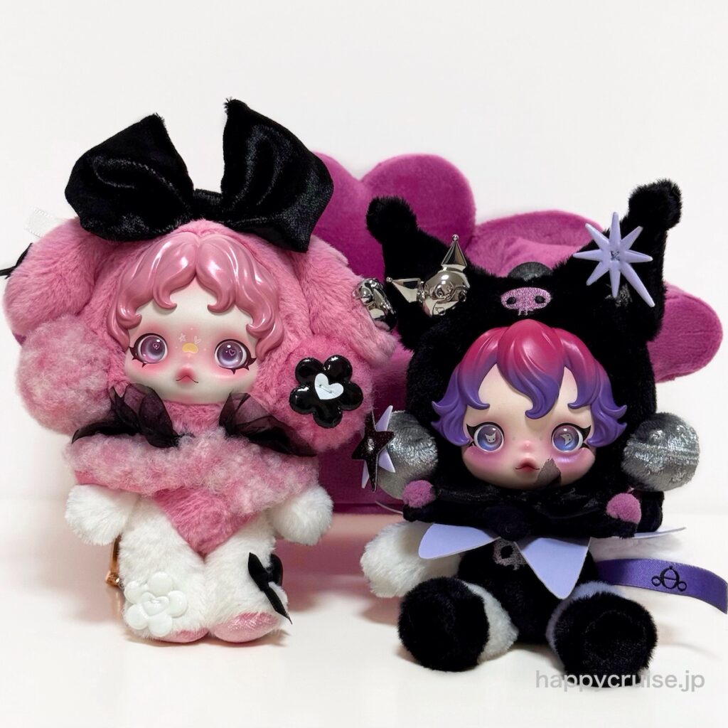 ポップマート【スカルパンダ】マイメロディ＆クロミが夢のコラボ！ぬいぐるみペンダントが可愛すぎる〜♡