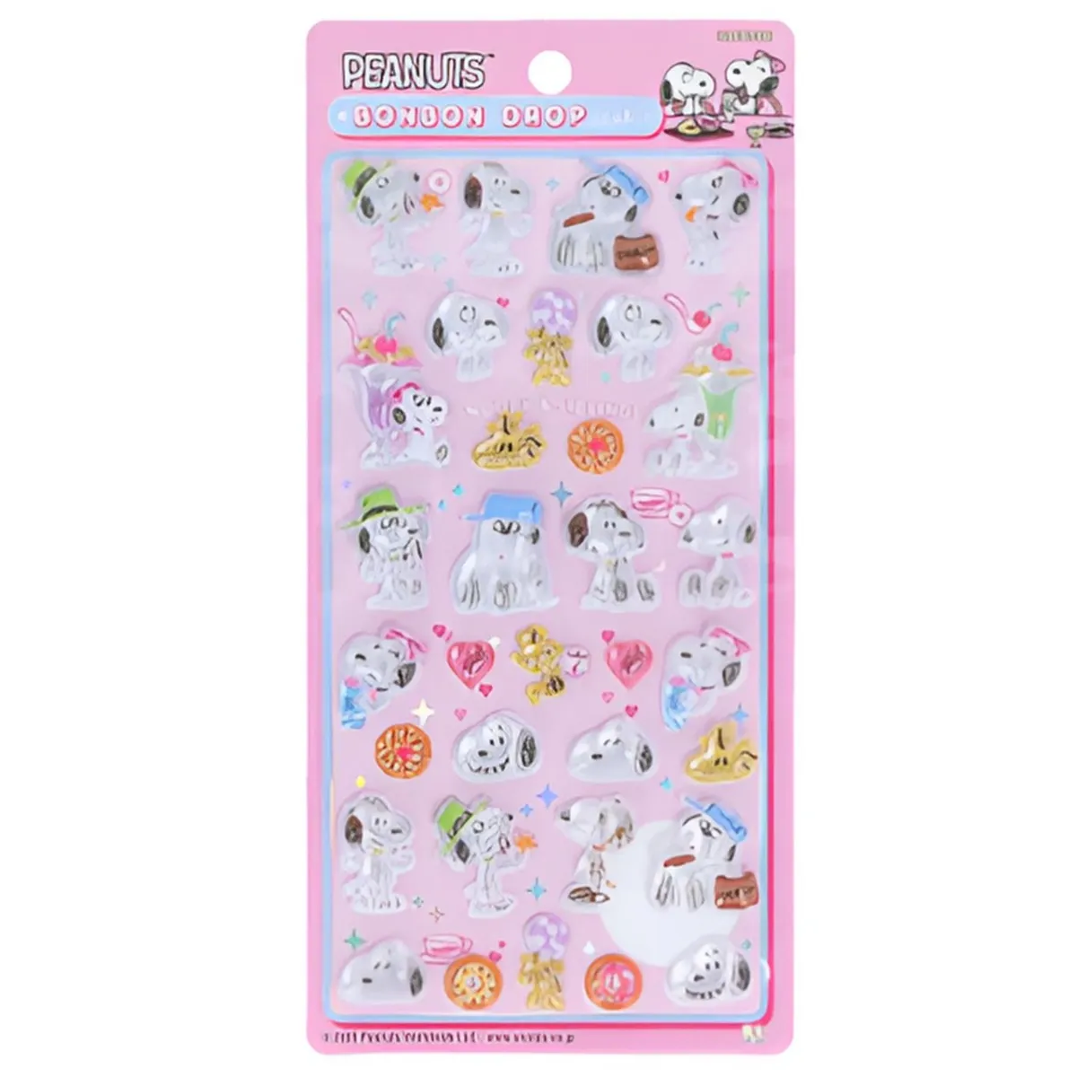 【ボンボンドロップシール】スヌーピー＆きょうだいたち（ボンボンドロップシール スヌーピー）