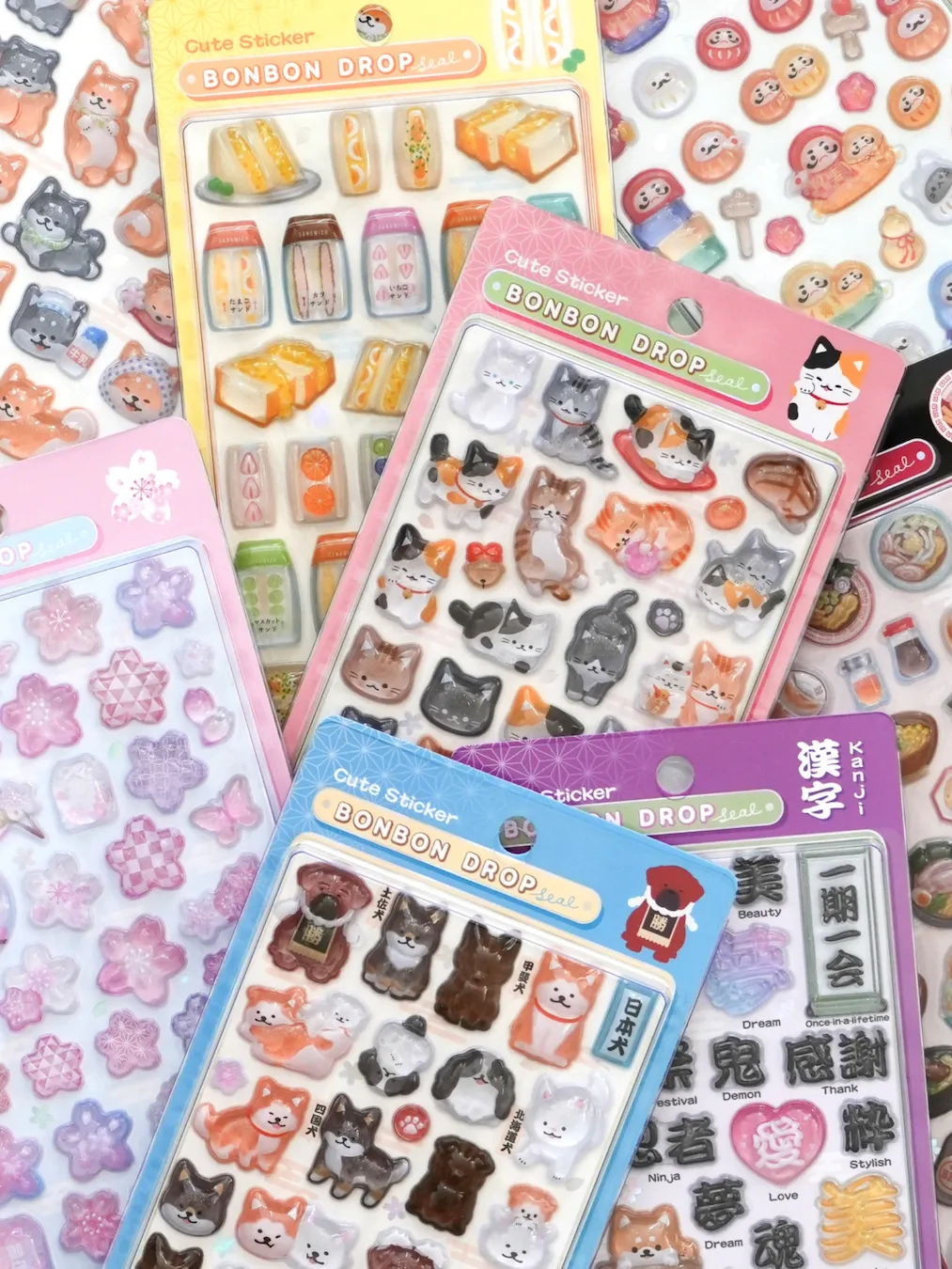 【ボンボンドロップシール】和柄の新作きたー♡ロフト・ハンズ・ドンキホーテ・お土産店などに1月末〜2月上旬に順次入荷!